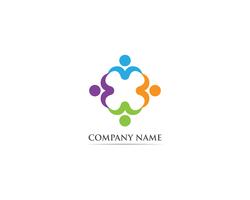 Adoption and community care Logo template vector