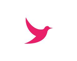 Bird Dove Logo Template vector illustration app