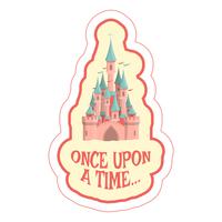 sticker with castle  vector
