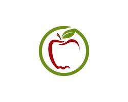 Apple vector ilustración diseño icono logotipo plantilla Vector