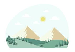 Vector paisaje ilustración