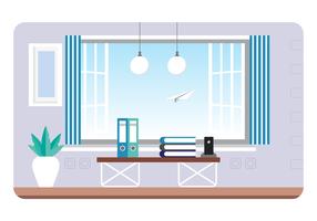 Ilustración de vector diseñador habitación