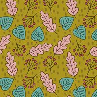 Leaves pattern of autumn vector