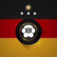 bandera de futbol de alemania vector