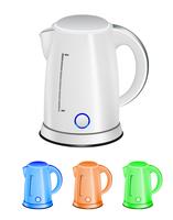 Set of a cordless kettles vector