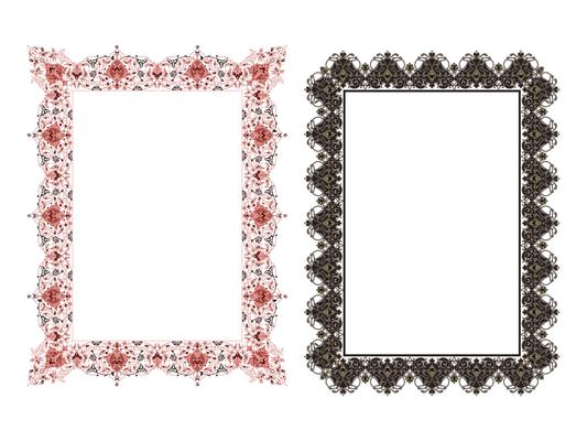 square elegant frame.. Vector Illustration.