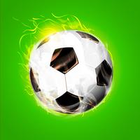 Fire Soccer ball vector