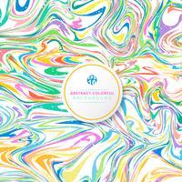 Abstract wavy striped colorful bright ink painted background.
