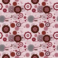 Vector seamless pattern with romantic floral background. Subtle 