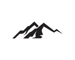 Vector de montaña logo y símbolo
