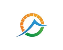 Plantilla de logotipo de montañas vector