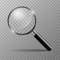 Magnifying glass concept for finding people to work for the organization vector