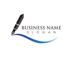 pen Logo template Vector illustration business 