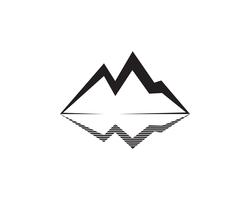 Ilustración de vector de logotipo de montaña