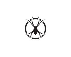 Logotipo de araña ilustraciones vectoriales vector