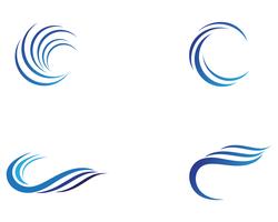 Water wave Logo Template vector illustration design