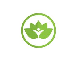 Lotus people logo and symbols vector