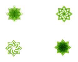 Tree Leaf  green Vector icon Illustration design template