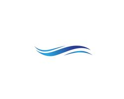 Símbolo de la ola de agua e icono de logotipos