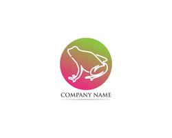 Frog logo  and symbol vector illustration