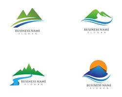 Mountain logo and symbols  vector