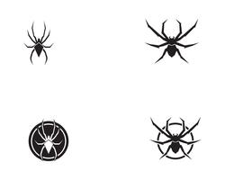 Spider logo vector illustrations