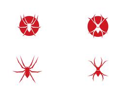 Spider logo vector illustrations