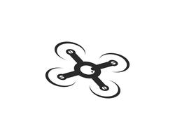 Drone logo and symbol vector illustration