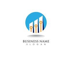 Finance business logo and symbol vector