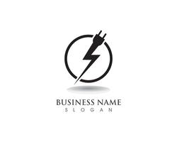 Flash power cable logo and symbols vector