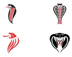 Elemento de diseño de logotipo viper serpiente. icono de serpiente de peligro. símbolo de víbora vector