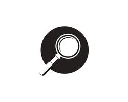 magnifying glass icons logo vector