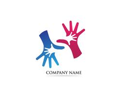 Hand care adoption logo vector