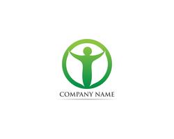 Success people logo vector template