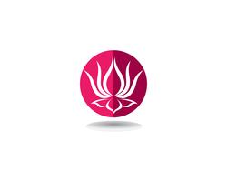 Beauty Vector Lotus flowers design logo Template icons