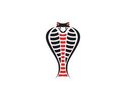 Elemento de diseño de logotipo viper serpiente. icono de serpiente de peligro. símbolo de víbora vector