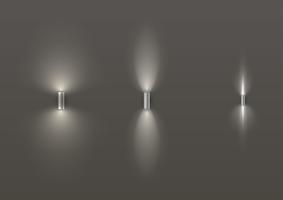 Set of different modern lamps vector
