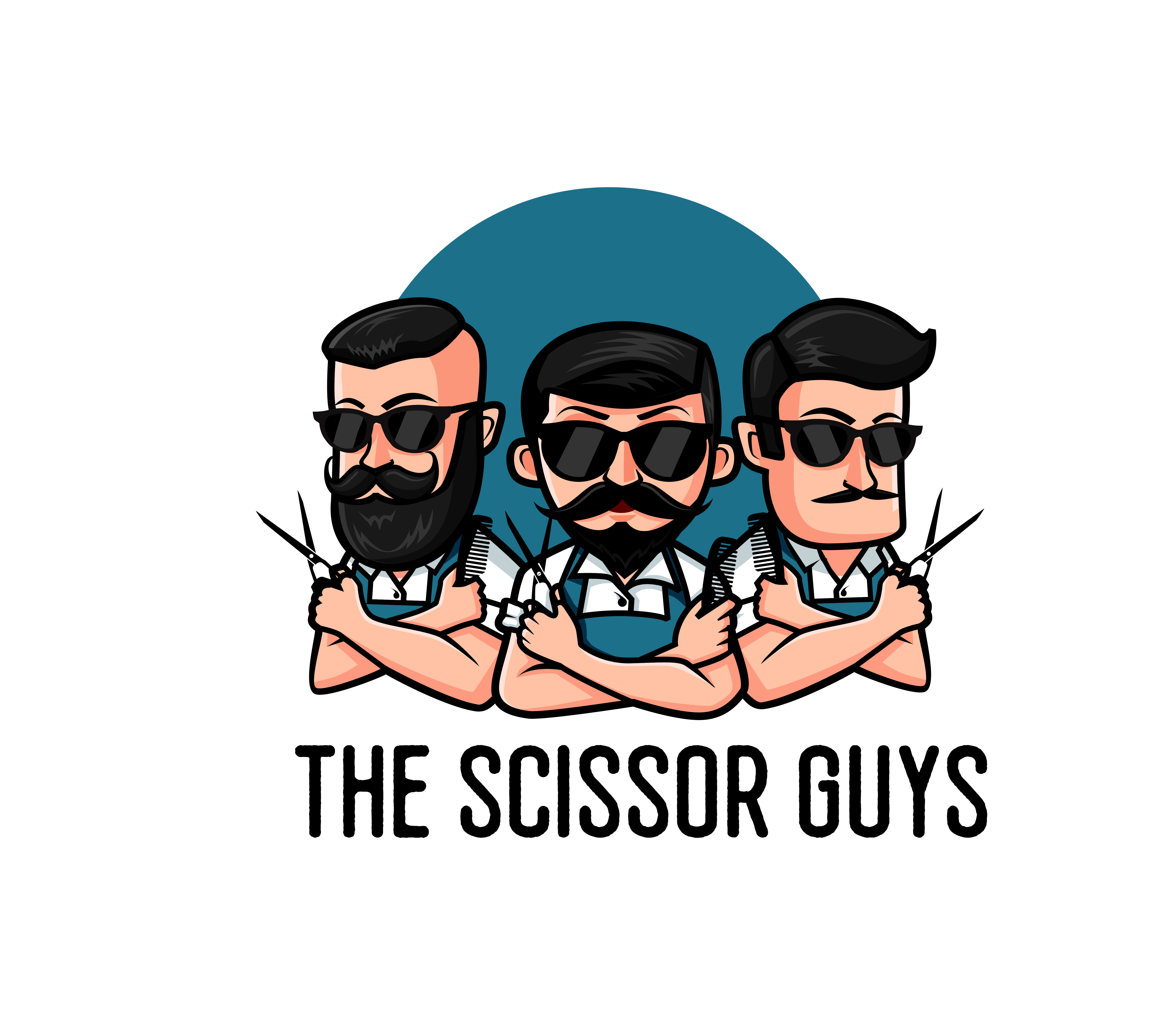 Barber Shop Character Logo Mascot Designs Download Free Vectors