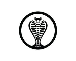 viper snake logo design element. danger snake icon. viper symbol vector