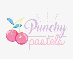 Punchy pastel concept vector