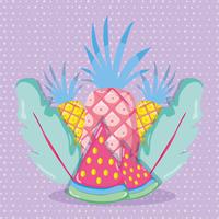 Punchy frutas pastel vector