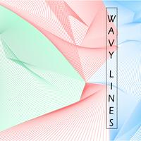 Wavy Lines Background vector