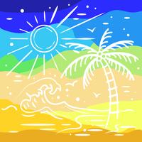 summer colorful  background vector