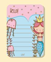 Mermaids printable sheet vector