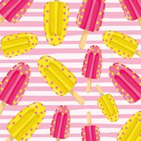 Popsicles punchy pastel background vector