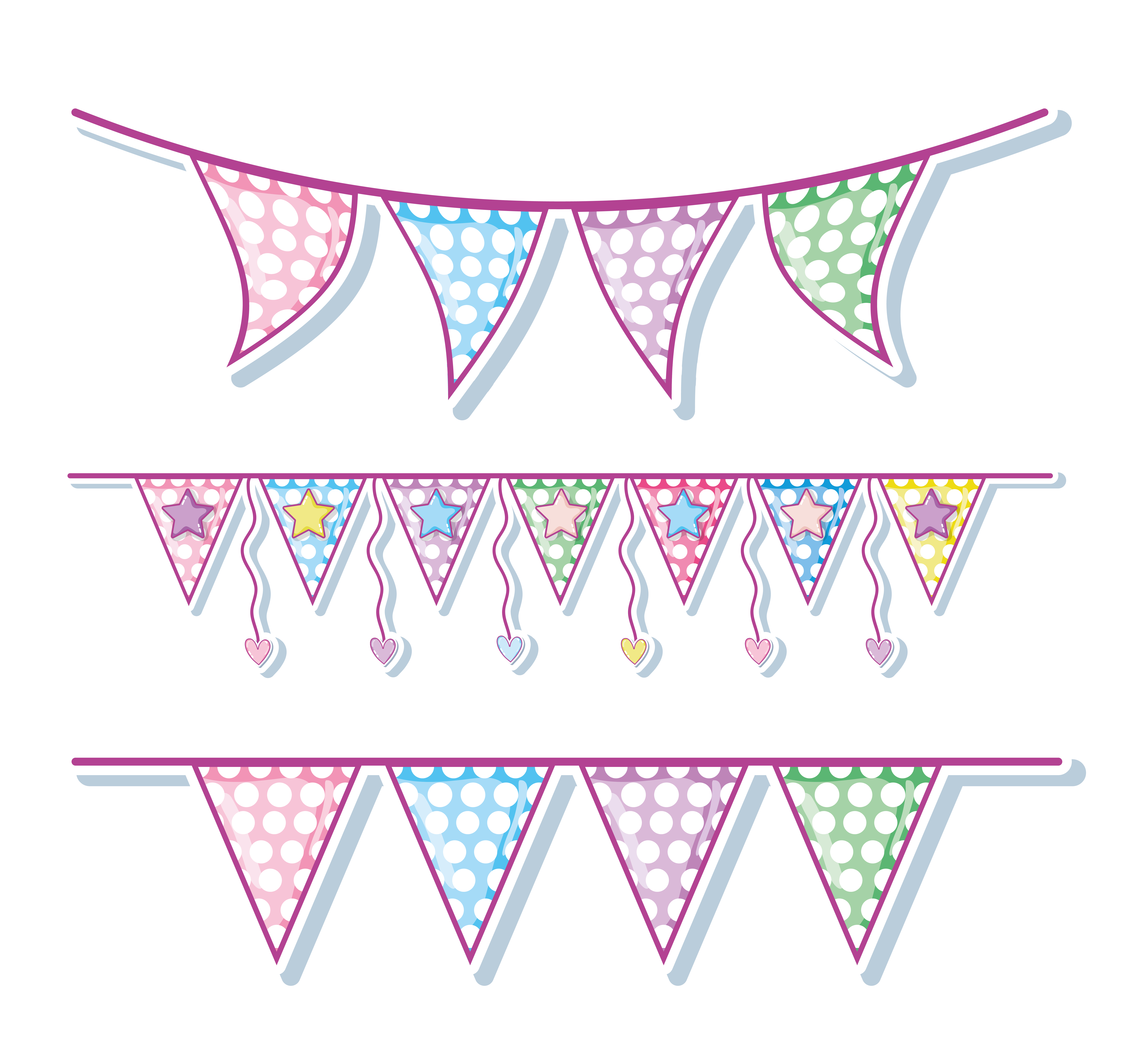 Sot Pennants Teckningar Ladda Ner Gratis Vektorgrafik