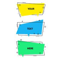 Flat style speech bubbles,banners,stickers vector