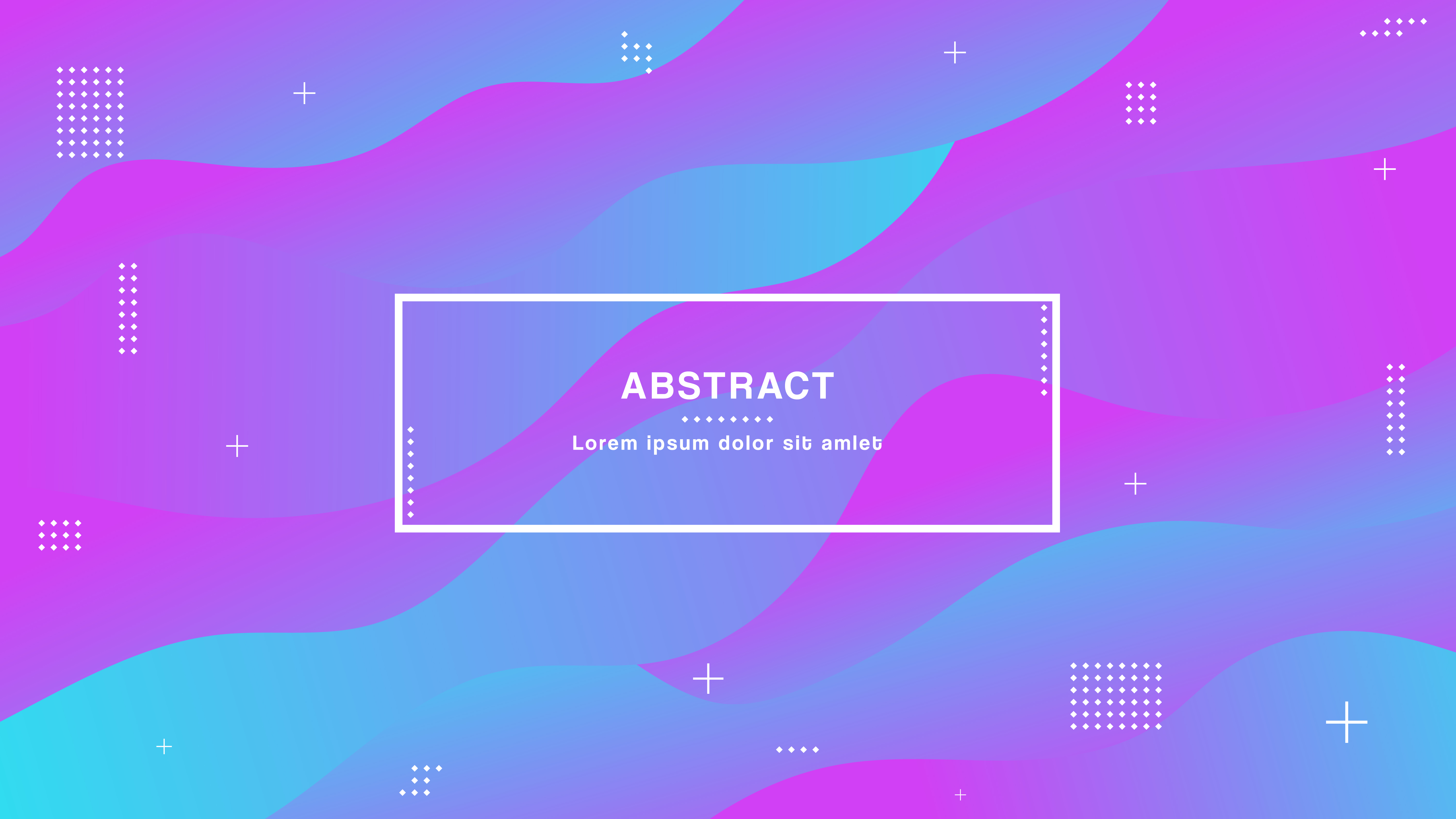 Modern Colors Geometric Background With Trendy Gradients