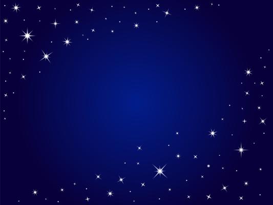 Blue space stars vector background ,night sky