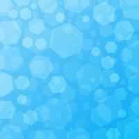 Blue geometric abstract techno background with hexagons vector